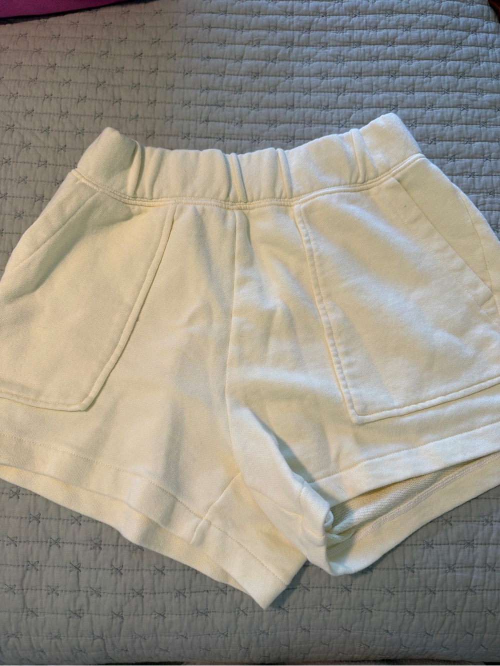 Aerie Go To Shorts, Cozy Yellow, Size S - Picture 3 of 4